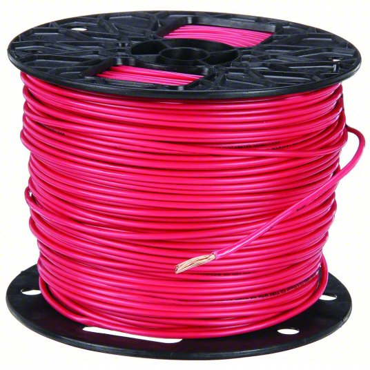 22957501 - WIRE, 500&#039; 14# SPOOL THIN AWG STRANDED, THIN REDWIRE (CAN SPECIFY COLOR) GRAINGER #6X795