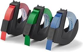 1741671 - DYMO Self-Adhesive Embossing Labels (COLOR: 1 Blue Label, 1 Red Label, 1 Green Label) - Ma