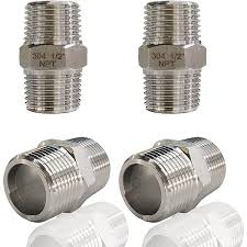 SS6HRN4 - 316SS HEX REDUCING NIPPLE, 3/8&quot; MNPT X 1/4&quot; MNPT, MODEL NUMBER SS-6-HRN-4