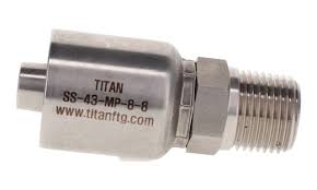 T43MP0404 - T43-MP-04-04 | 1/4&quot; Hose x 1/4&quot; NPTF Male Pipe Rigid.