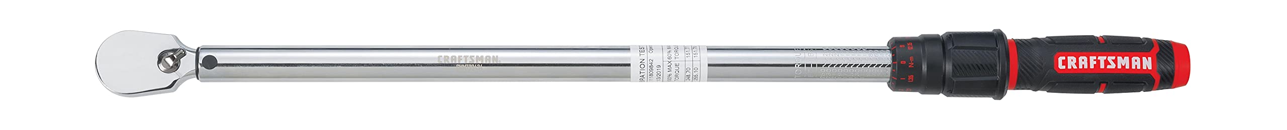 CMMT99434 - Wrench: CRAFTSMAN 1/2-in Drive Click Torque Wrench (50-ft lb to 250-ft lb)Item #1049189M