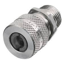 SHC1027 - Liquid Tight Cord Connector: Aluminum, 1/2 in MNPT, 0.63 in to 0.75 in, Silver;Mfr. Model