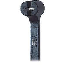 TY527MX - Thomas &amp; Betts 13&quot; 120lb BlackUV Metal Tooth Cable Tie
