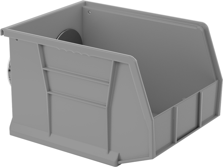 2126N105 - Magnet-Mount Plastic Bin Box, 8-1/4&quot; Width, 11&quot; Depth, 7&quot; Height