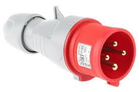 53853 - PLUG, STRAIGHT IP44, 63A,380-415V 3P+E;PART NO: 538 53