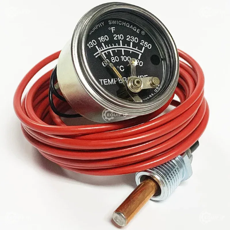 10702046 - This very popular design features a diaphragm-actuated, temperature-indicating gage, with