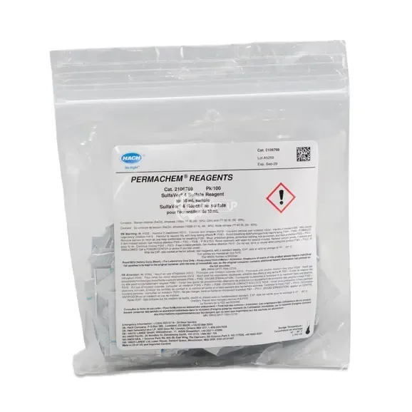 2106769 - SulfaVer 4 Sulfate Reagent Powder pillows for 10ml samples.; pk/100