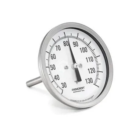 30-EI-60-R-040-[50/550'F] - Temperature Gauge Sizing: 80MM Dial, 1/2MNPT, Stem Diameter 6.4MM Range: