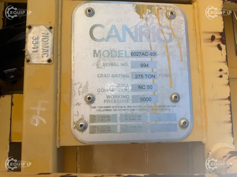 275 Ton Canrig Top Drives