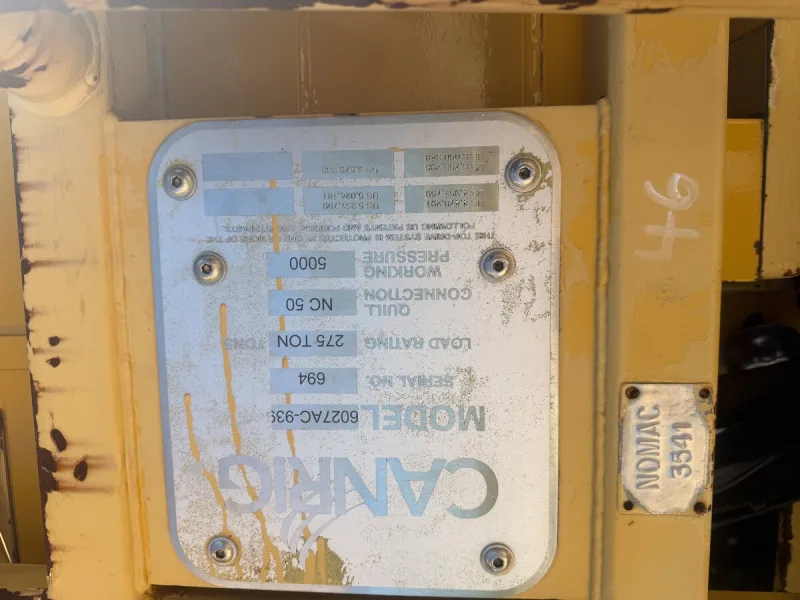 275 Ton Canrig Top Drives